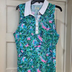 Lilly Pulitzer Blue Horizon Imara Polo